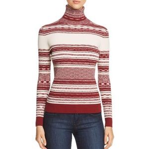 NWT Tory Burch Striped Turtleneck Julie Sweater